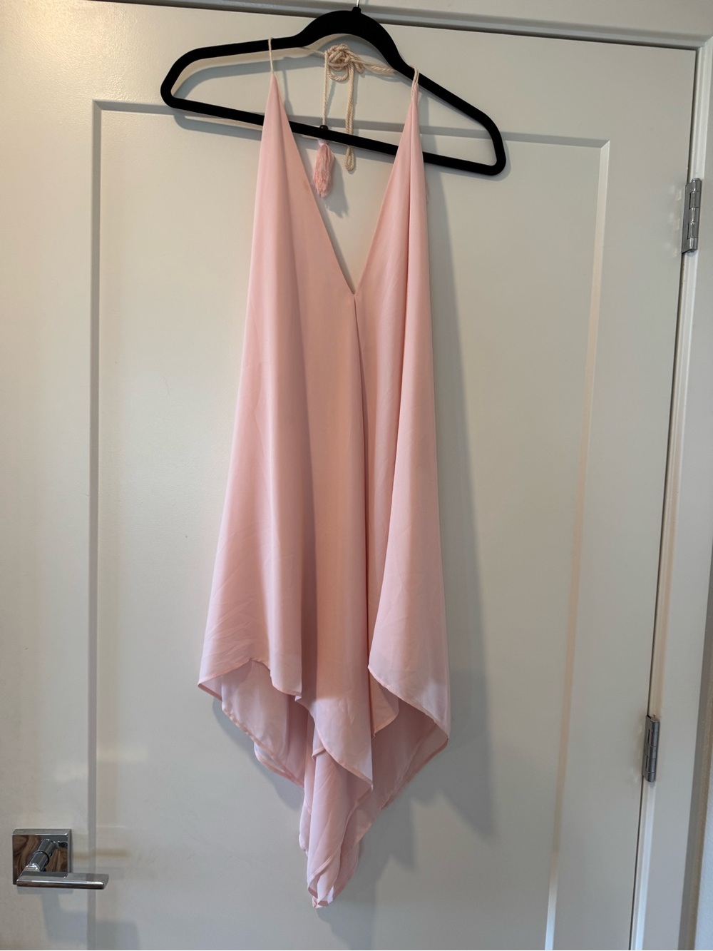 mahina Blush Pink V-Neck Slip Top
